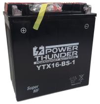 Power Thunder 0616811P - Batería Power Thunder CTX16-BS-1 Sin Mantenimiento
