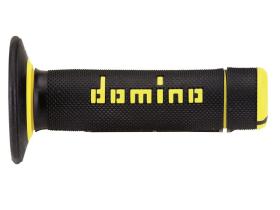 Domino A02041C4740 - Puños Domino Off Road Negro - Amarillo Cerrados D 22 mm L 11