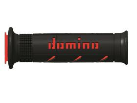 Domino A25041C4240 - Puños Domino XM2 Super soft Negro - Rojo Abiertos D 22 mm L
