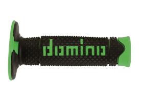 Domino A26041C4440 - Puños Domino DSH Off Road Negro - Verde Cerrados D 22 mm L 1