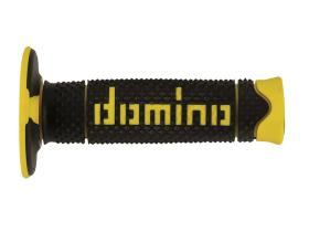 Domino A26041C4740 - Puños Domino DSH Off Road Negro - Amarillo Cerrados D 22 mm