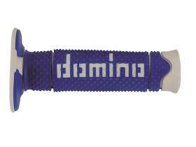 Domino A26041C4648 - Puños Domino DSH Off Road Azul - Blanco Cerrados D 22 mm L 1