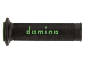 Domino A01041C4440 - Puños Domino On Road Negro - Verde Abiertos D 22 mm L 120-12