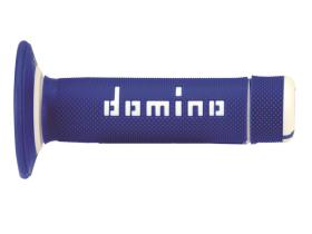 Domino A02041C4648 - Puños Domino Off Road Azul - Blanco Cerrados D 22 mm L 118 m