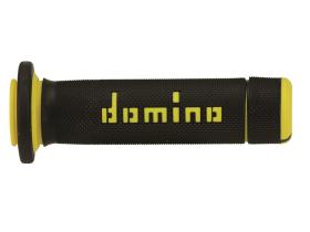 Domino A18041C4740 - Puños Domino ATV Negro - Amarillo Cerrados D 22 mm L 118- 12
