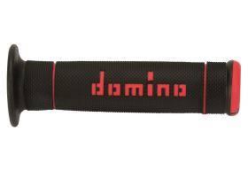 Domino A24041C4240 - Puños Domino Trial Negro - Rojo Cerrados D 22 mm L 125 mm