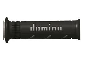 Domino A25041C5240 - Puños Domino XM2 Super soft Negro - Gris Abiertos D 22 mm L