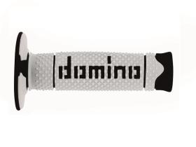 Domino A26041C4046 - Puños Domino DSH Off Road Blanco - Negro Cerrados D 22 mm L