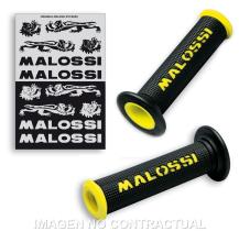 MALOSSI 6914059Y0 - Puños Malossi Logo Amarillo Sin Tope