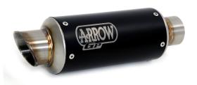ARROW 71009GPI - ESCAPE INOX DARK + RACOR INOX GP2 APRILIA RSV4''0