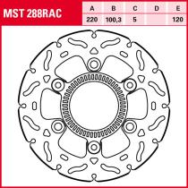 TRW MST288RAC - Disco de freno TRW MST 288 RAC
