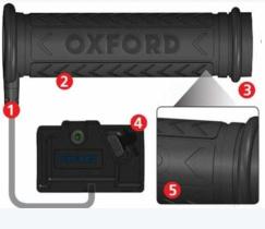 OXFORD 1057382 - Puños calefactables ATV con regulador de temperatura Oxford
