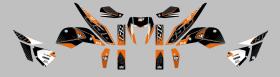 UP Design 10KT6961442 - Kit Deco UP Maximize Negro-Naranja KTM Duke 690 </p><FONT CO