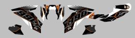 UP Design 10KT6961542 - Kit Deco UP Maximize Negro-Naranja KTM Super Duke 990