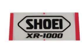 SHOEI 090100STBLK - RECAMBIO SHOEI LOGO POSTERIOR XR-1000 NEGRO