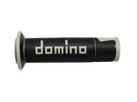 Domino A45041C5240B7 - Puños Domino On Road Racing Negro/Gris Abiertos D 22 mm L 12