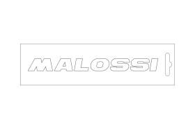 MALOSSI 339777TW - ADHESIVO MALOSSI BLANCO 14 CM