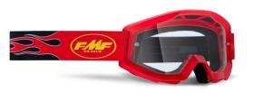 FMF F5005000008 - FMF POWERCORE GOGGLE FLAME RED - CLEAR LENS